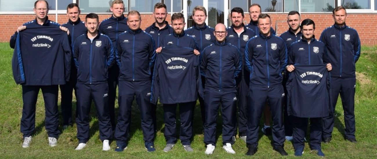 Neue Trainingsanzüge für den TSV Frisch Auf Timmerlah sponsored by Netzlink